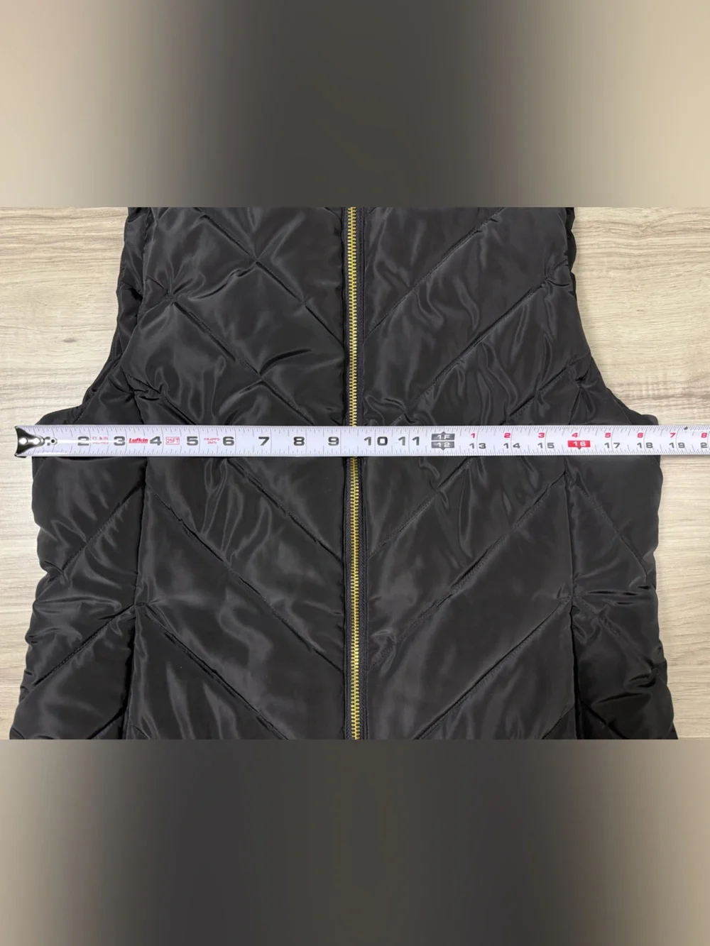Michael Kors Black Quilted Puffer Vest with Gold Hardware